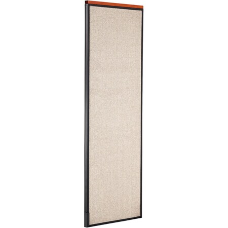 Interion By Global Industrial Interion Deluxe Office Partition Panel, 24-1/4inW x 73-1/2inH, Tan 277678TN